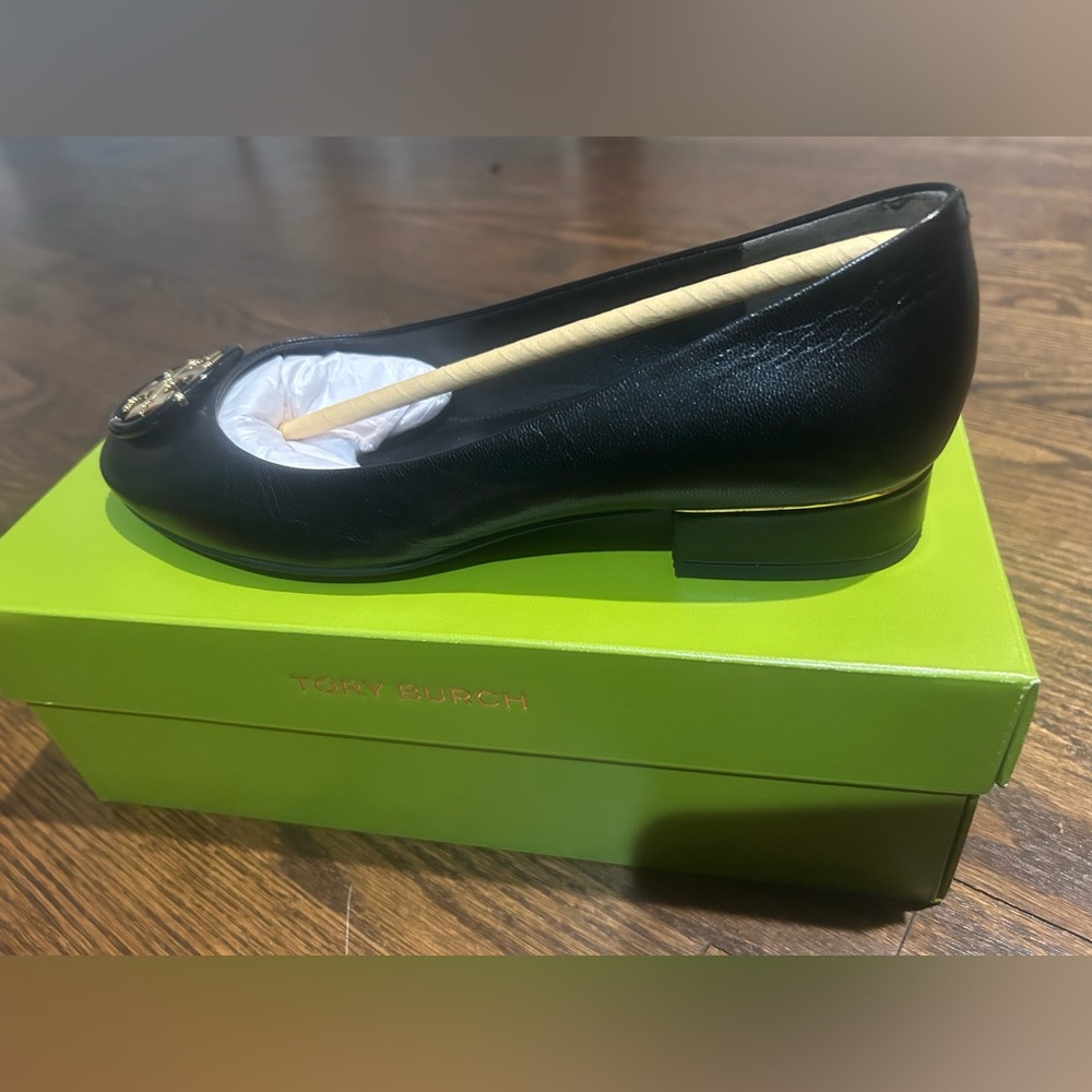 Tory Burch Multi Logo Leather Block Heel Sandal - Picture 4 of 6
